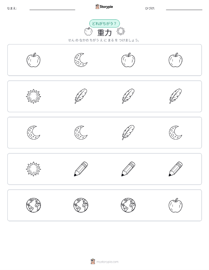 異なるものを見つけよう