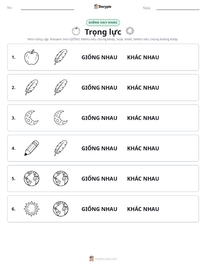 Giống Hay Khác