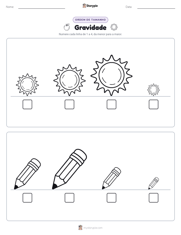 Ordem de Tamanho