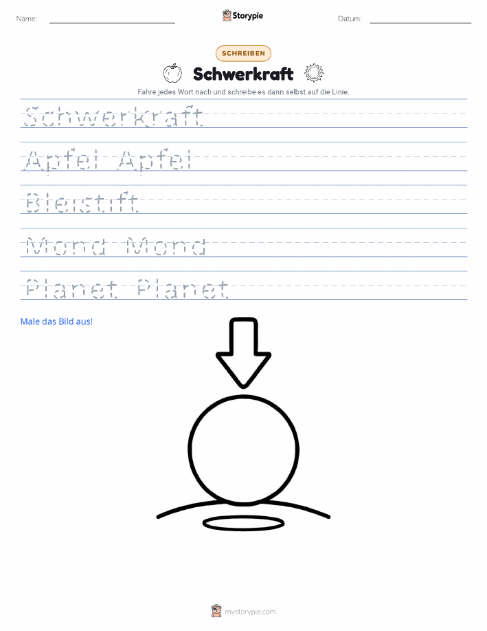 Schreibübung