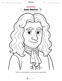 Isaac Newton printable worksheet preview