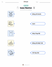 Tài liệu in sẵn Isaac Newton cho trẻ em