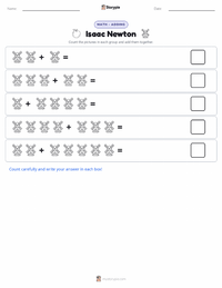 Isaac Newton printable worksheet preview
