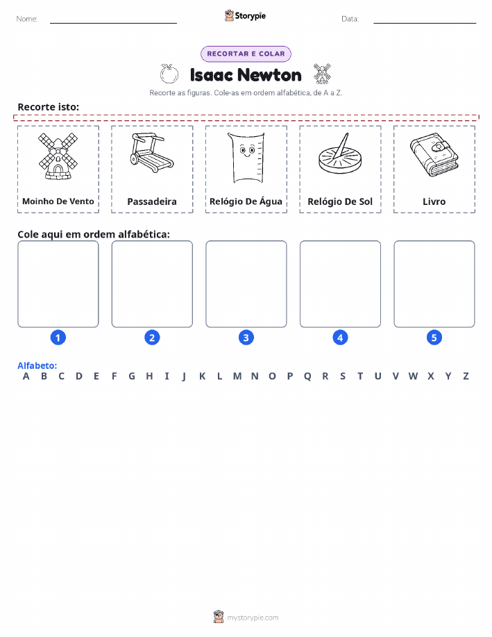 Recortar & Colar Alfabeto