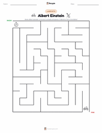 Anteprima della scheda stampabile di Albert Einstein