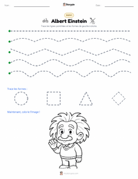 Aperçu de la feuille de travail imprimable Albert Einstein