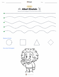 Anteprima della scheda stampabile di Albert Einstein