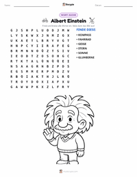 Albert Einstein druckbare Arbeitsblatt Vorschau