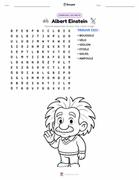 Aperçu de la feuille de travail imprimable Albert Einstein