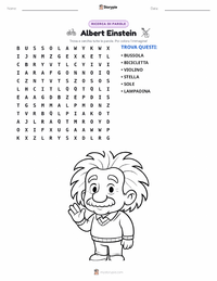 Anteprima della scheda stampabile di Albert Einstein