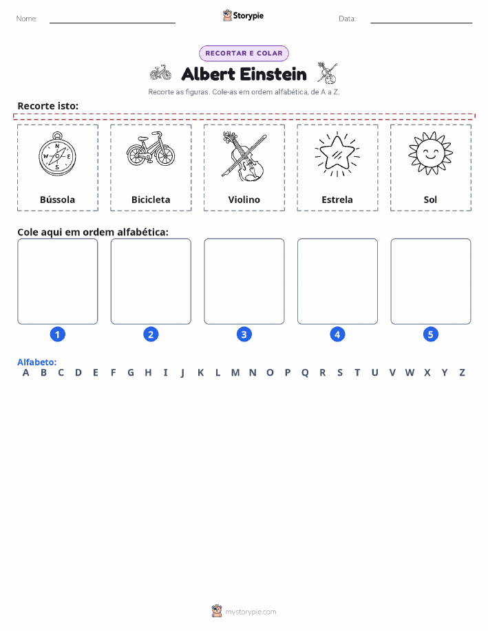 Recortar & Colar Alfabeto
