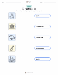 Feuille de travail imprimable Galileo Galilei pour les enfants