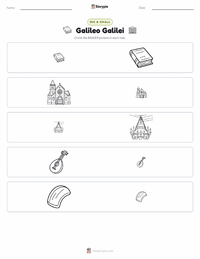 Galileo Galilei printable worksheet preview