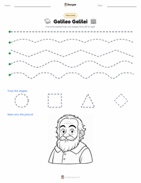 Galileo Galilei printable worksheet preview
