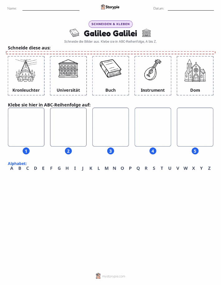 Schneiden & Einfügen Alphabet