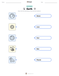 Earth printable worksheet for kids