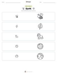 Earth printable worksheet preview