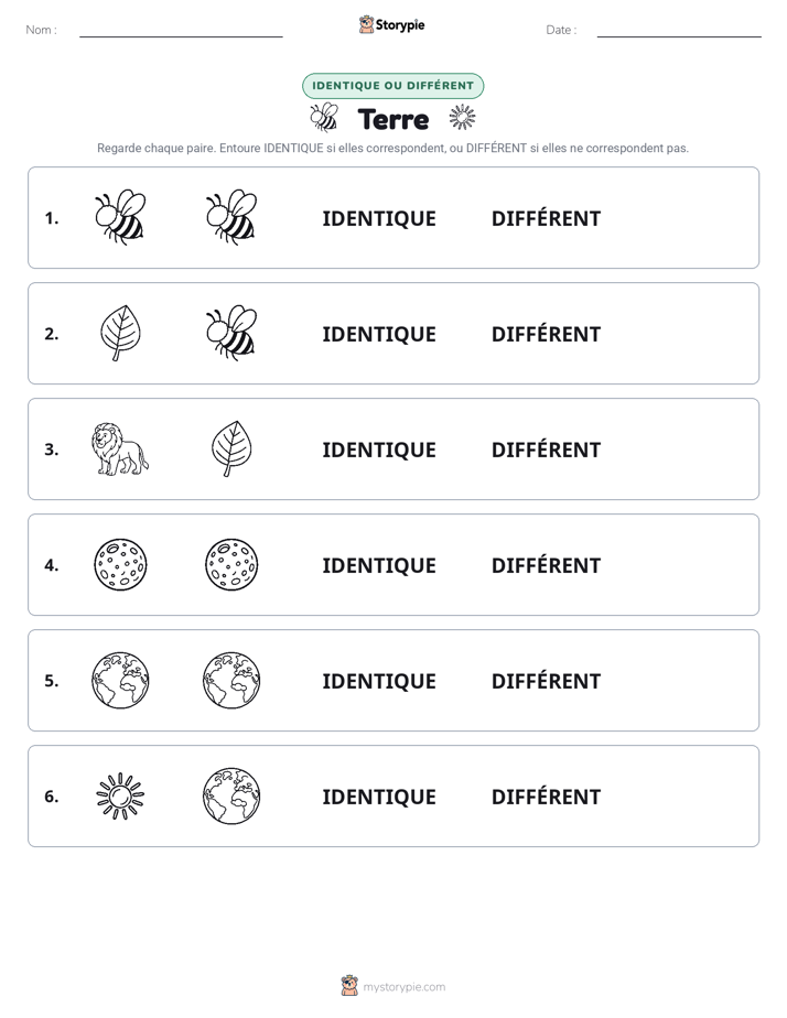 Identique ou Différent