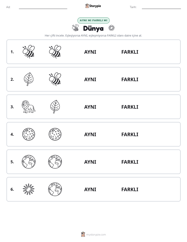 Aynı mı Farklı mı
