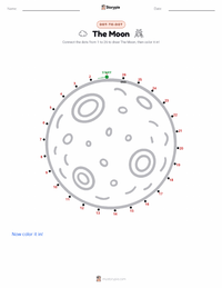 The Moon printable worksheet preview