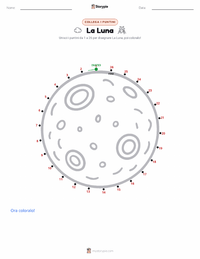 Anteprima della scheda stampabile di Luna