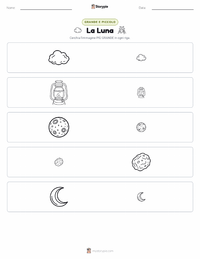 Anteprima della scheda stampabile di Luna