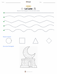 Anteprima della scheda stampabile di Luna