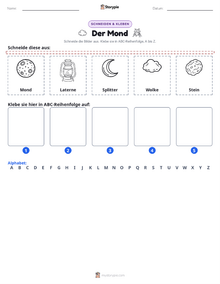 Schneiden & Einfügen Alphabet