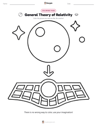 General Theory of Relativity printable worksheet preview