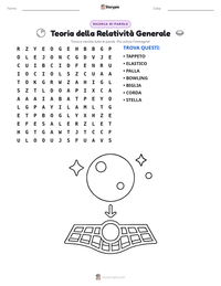 Anteprima della scheda stampabile di Teoria della Relatività Generale