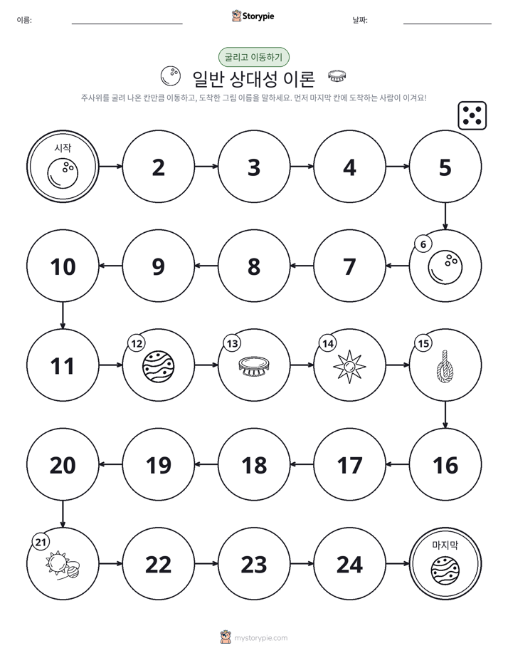 주사위 굴리고 이동하기 게임