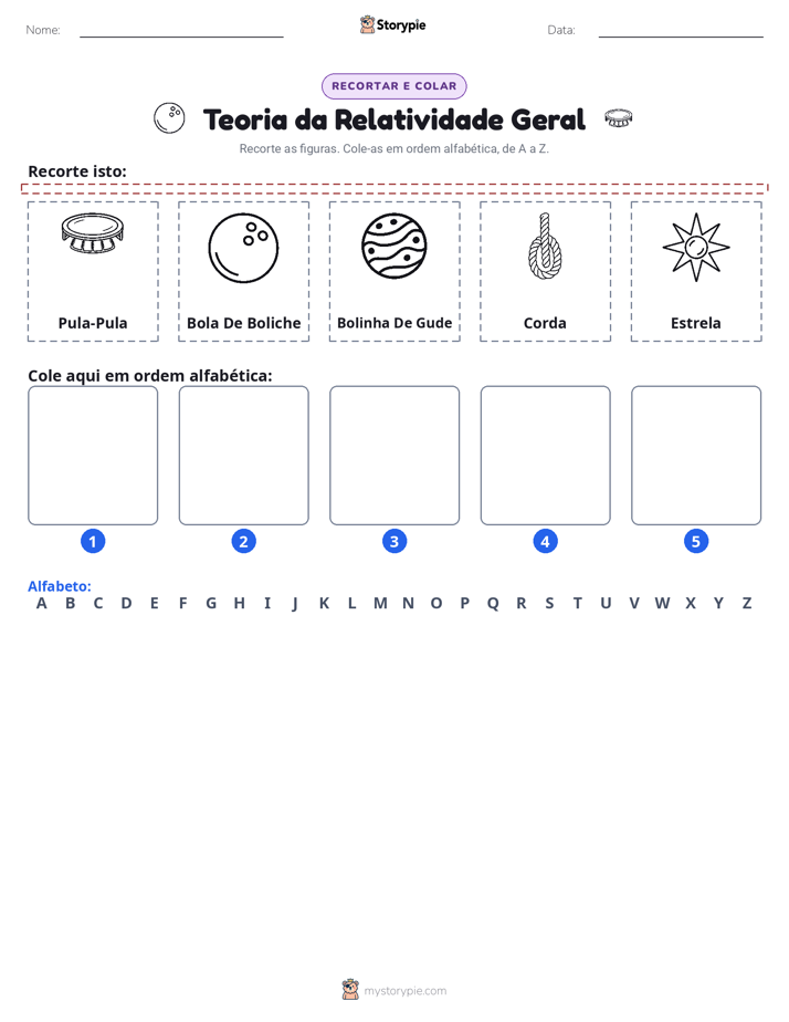 Recortar & Colar Alfabeto