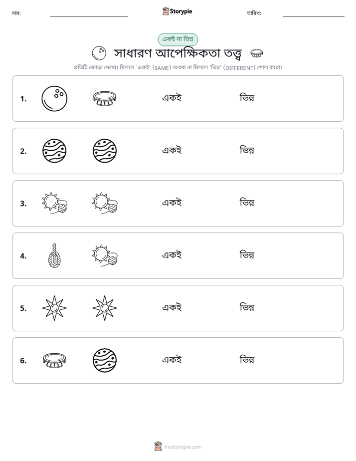 একই বা ভিন্ন