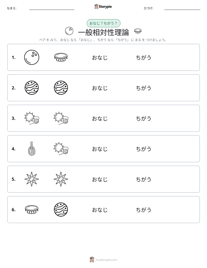 同じか違うか