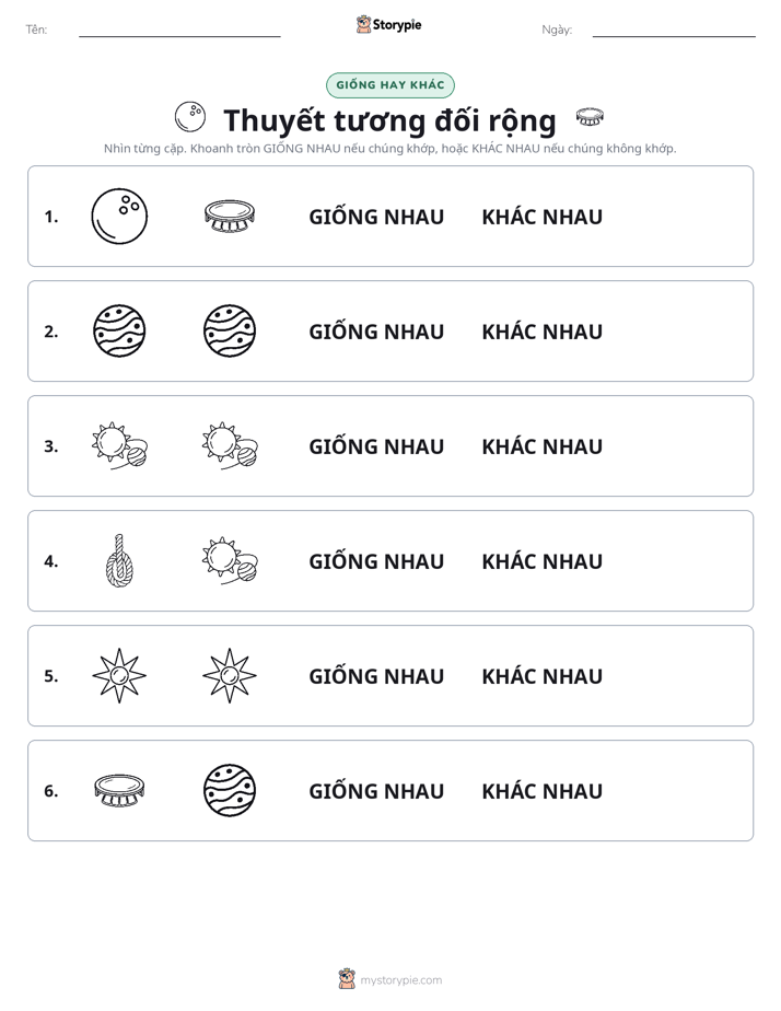 Giống Hay Khác