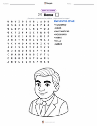 Vista previa de la hoja de trabajo imprimible de Srinivasa Ramanujan