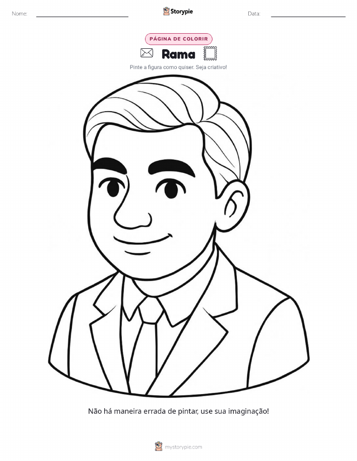 Página para colorir