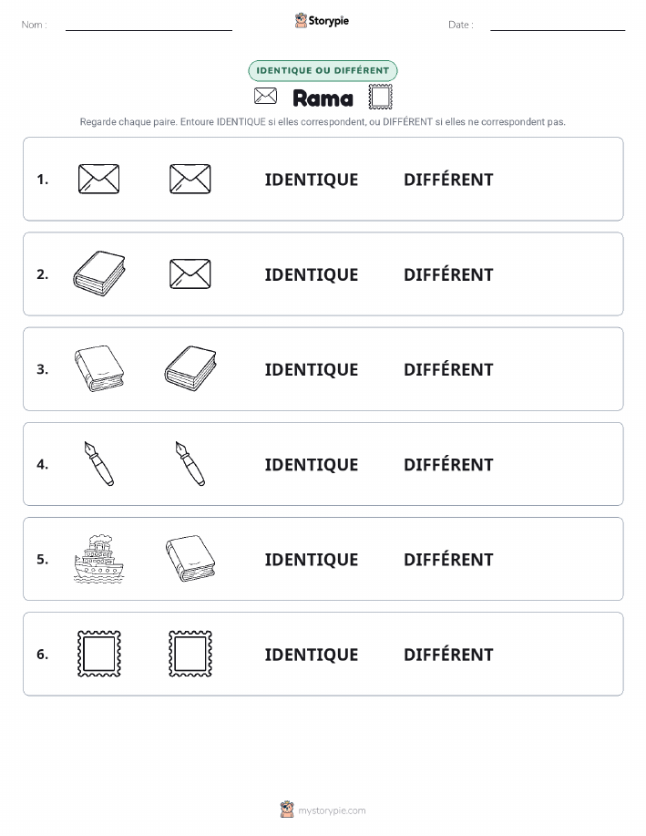 Identique ou Différent