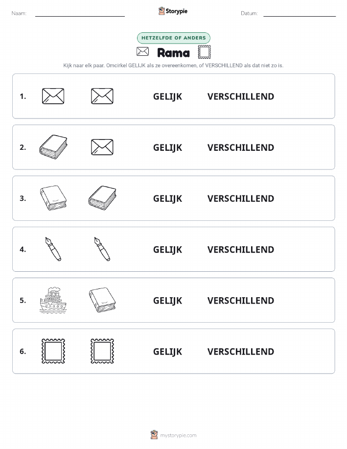 Zelfde of Verschillend
