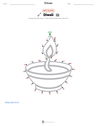 Diwali printable worksheet preview