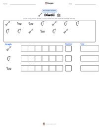 Diwali printable worksheet preview