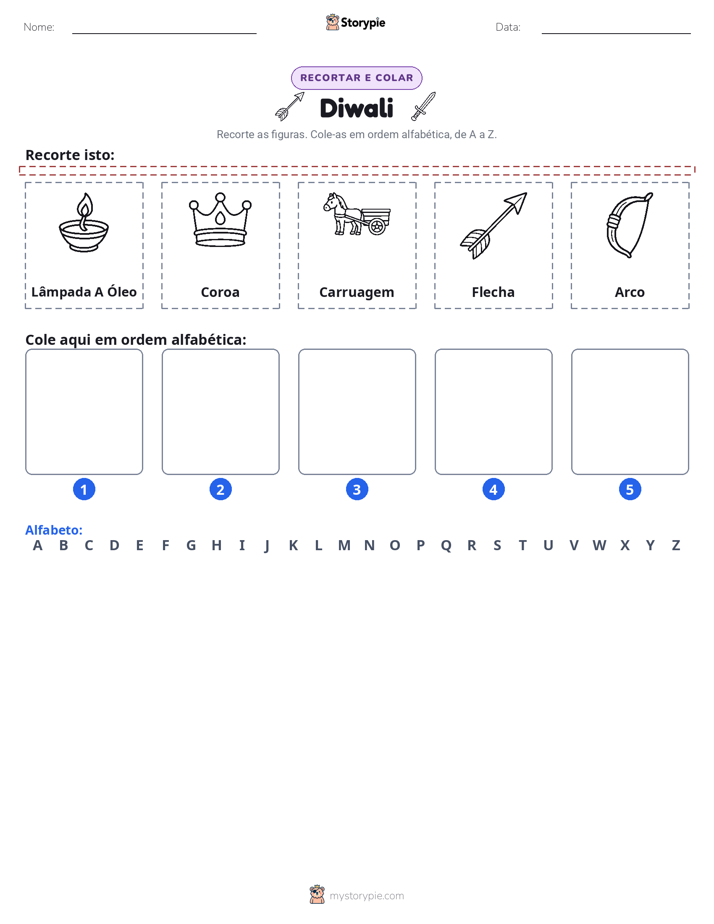 Recortar & Colar Alfabeto