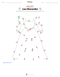 Lisa Gherardini printable worksheet preview
