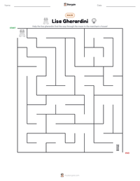 Lisa Gherardini printable worksheet preview