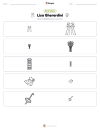 Lisa Gherardini printable worksheet preview