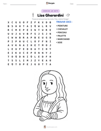 Aperçu de la feuille de travail imprimable Lisa Gherardini