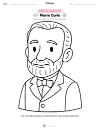 Podgląd drukowalnego arkusza ćwiczeń Pierre Curie