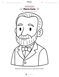 Pierre Curie yazdırılabilir çalışma sayfası önizlemesi