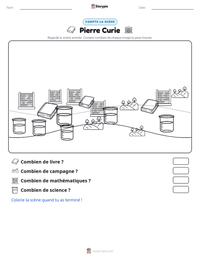 Aperçu de la feuille de travail imprimable Pierre Curie