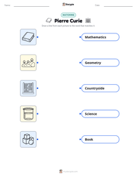 Pierre Curie printable worksheet preview